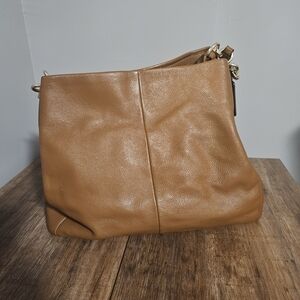 Coach Tan Leather Shoulder Bag